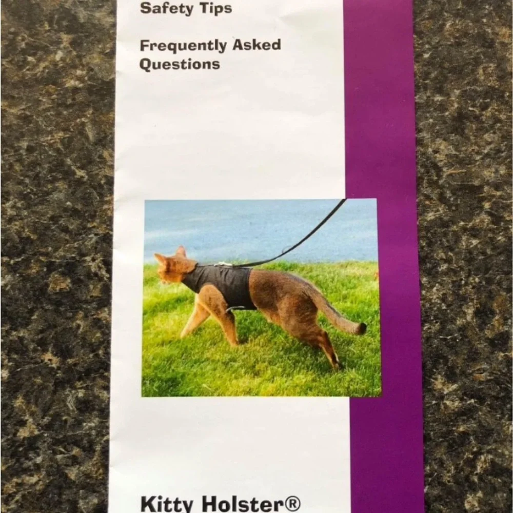 Cat Harness, XL, NWT, training pamphlet